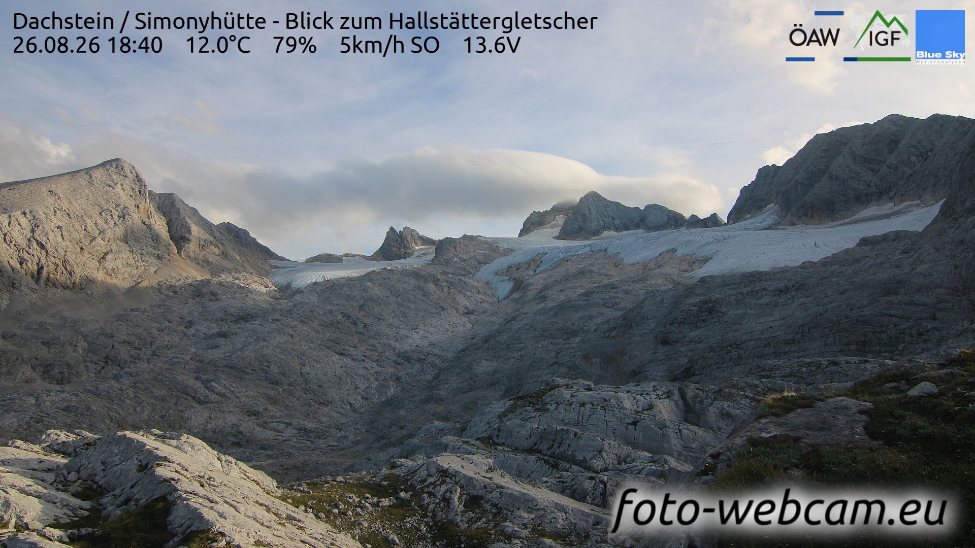 Hallstatt: Dachstein - Simonyhütte - Blick zum Hallstättergletscher