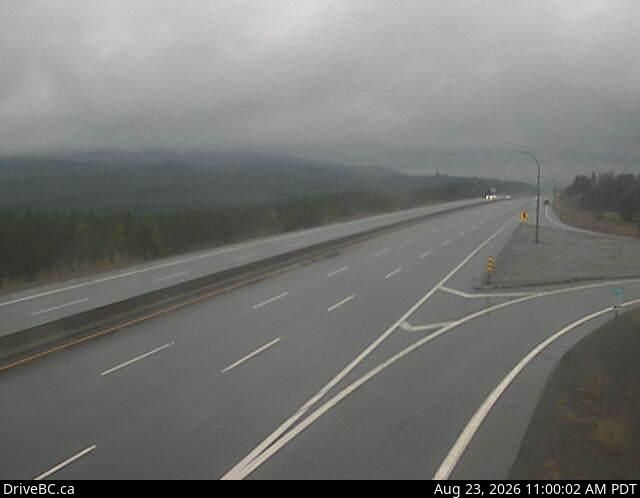 Spaxomin › North: Hwy 5, 24 km north of Merritt at Helmer Interchange, looking north