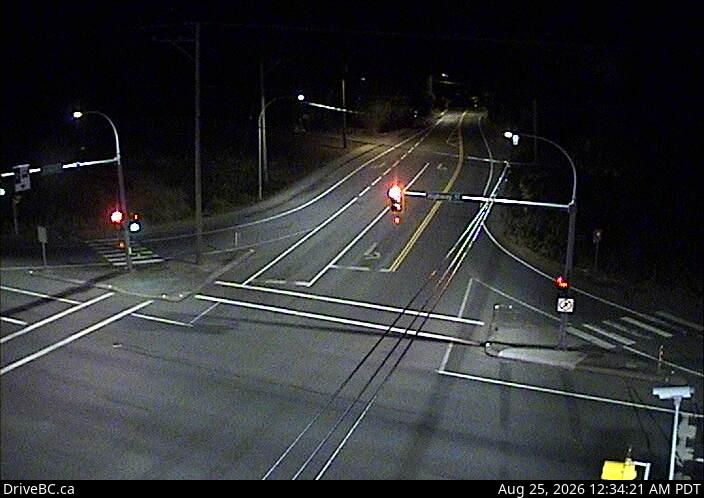 Saanich › East: Patricia Bay Hwy (Hwy 17) at Sayward Rd in - looking east