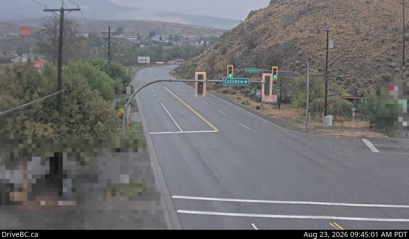 Cache Creek › East: Hwy 1 at Collins Rd, looking east on Hwy 1/97