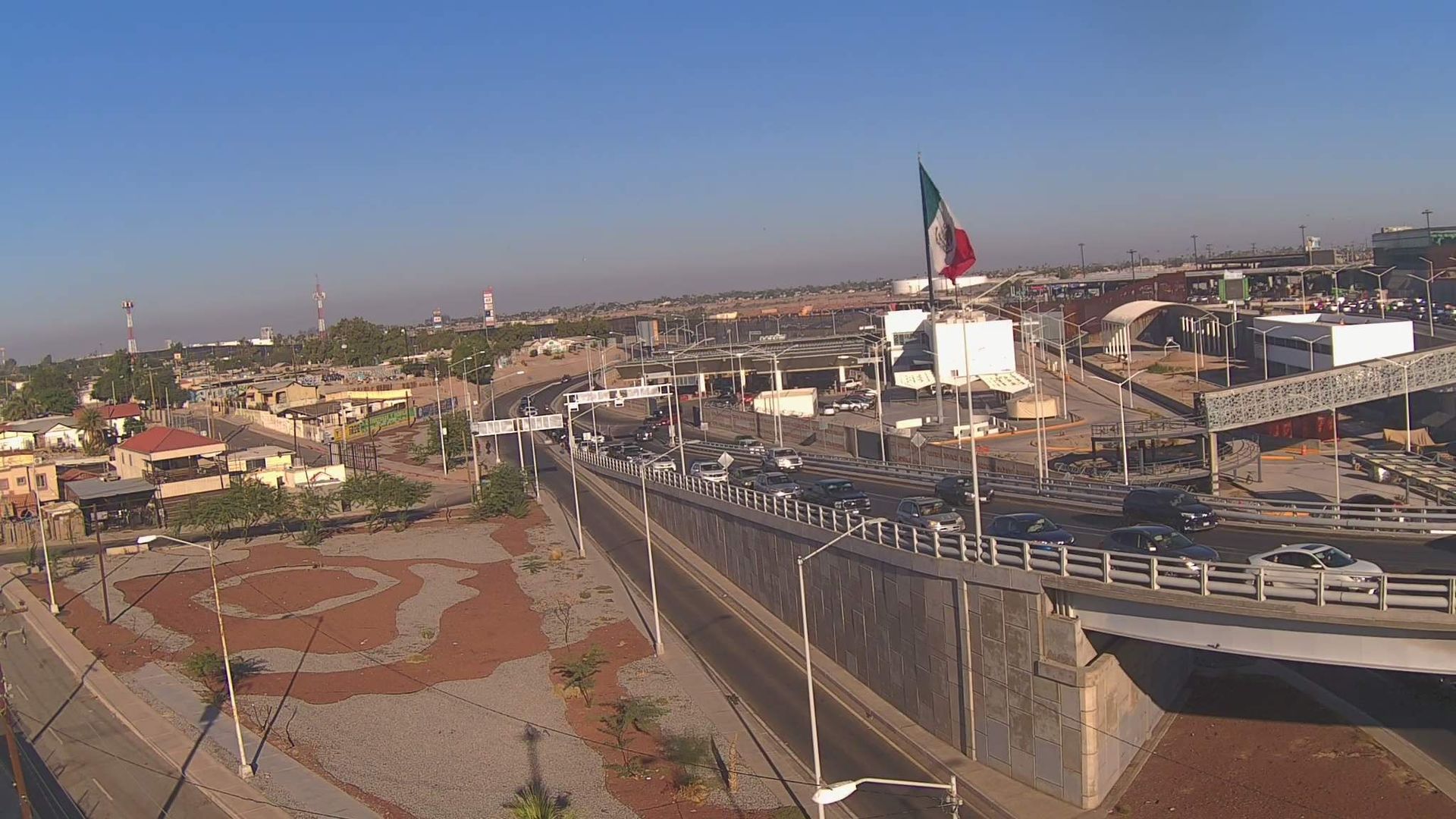 Calexico › North-West: International Border Line Mexico-USA