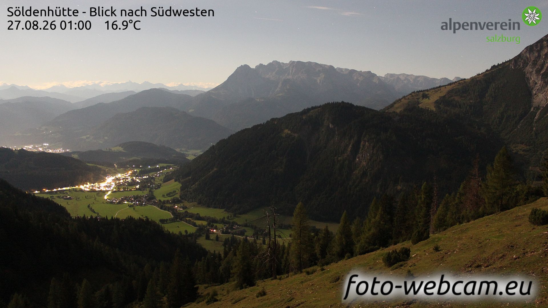 Werfenweng: Dr. Heinrich-Hackel-Hütte - Blick nach Südwesten