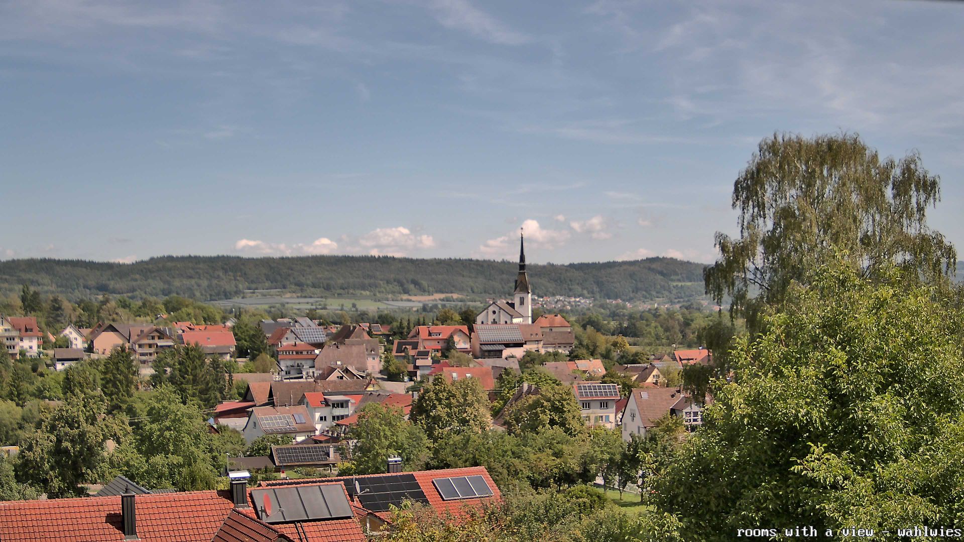 Wahlwies: Sicht aus der Ferienwohnung