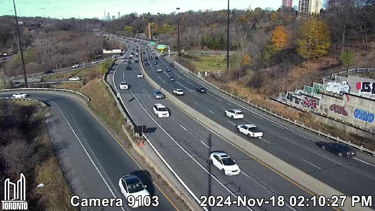 East York: Don Valley Parkway near Bloor St