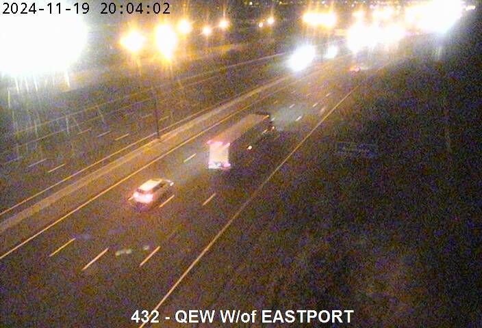 Hamilton: QEW near Eastport Drive