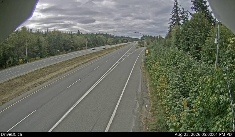 Area A › North: Hwy 19, near the Buckley Bay Rd Interchange, looking north