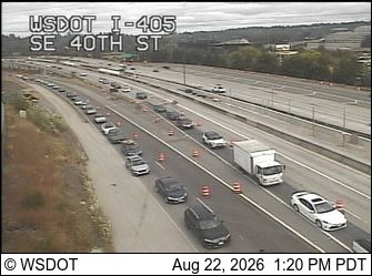 Newport: I-405 at MP 10.6: SE 40th St