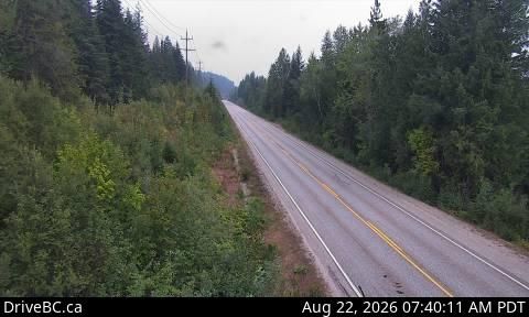 Area B › North: Hwy 23, about 30 km south of Revelstoke and 22 km north of Shelter Bay Ferry, looking north