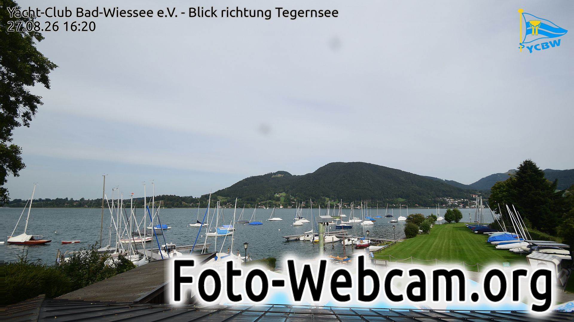 Bad Wiessee: Yacht-Club Bad-Wiessee e.V. - Blick richtung Tegernsee