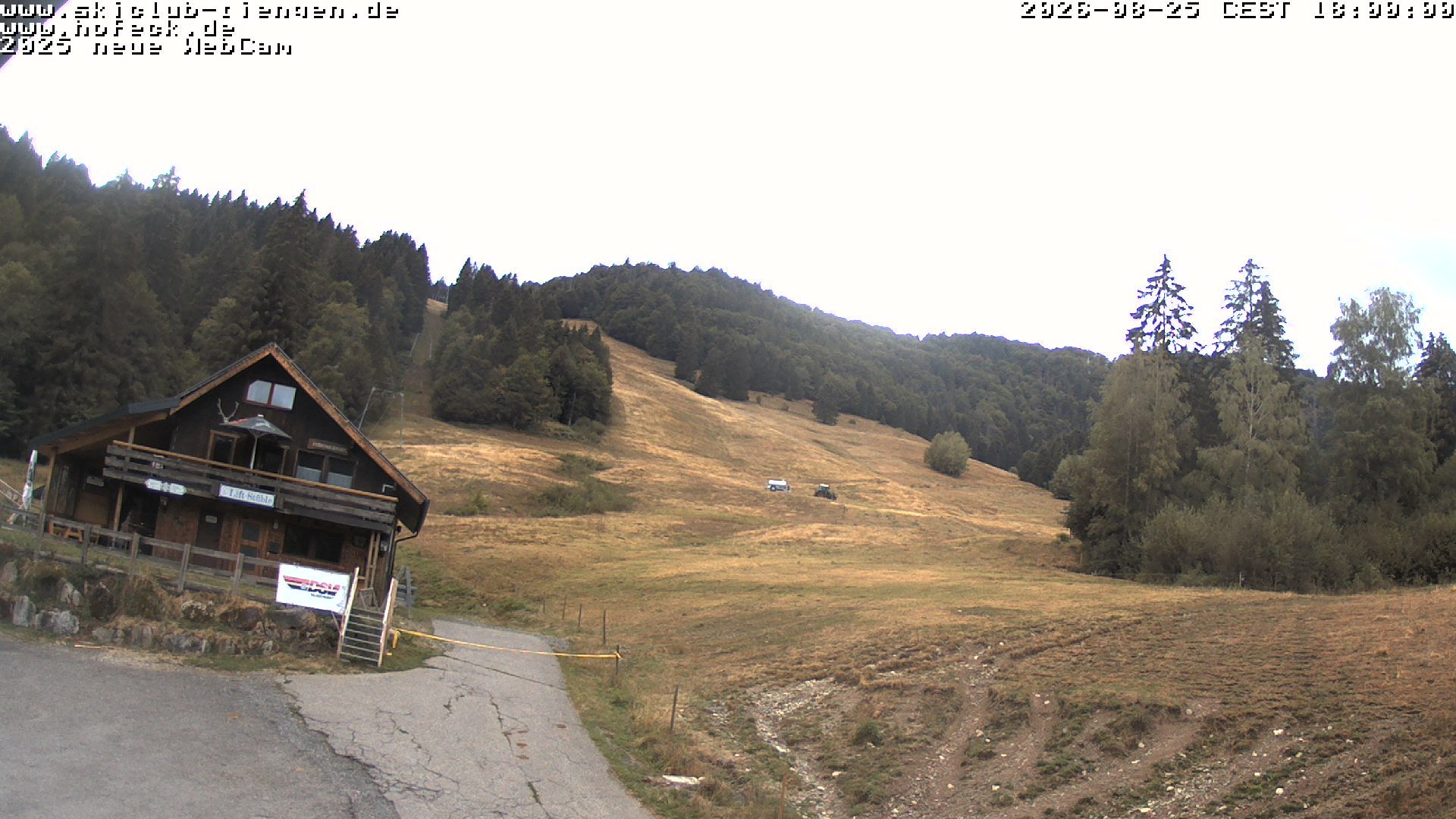 Bernau im Schwarzwald › North-West: Blick aus der Skihütte des Skiclub Tiengens auf den Lifthang in Bernau Hof Eck