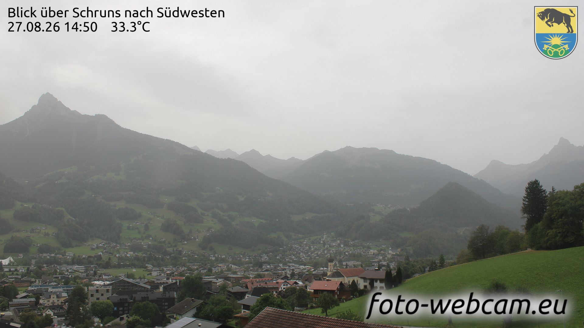 Schruns: Blick über - nach Südwesten