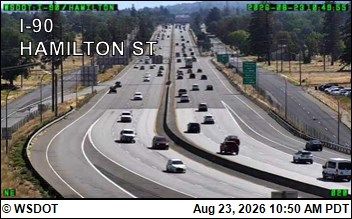 Spokane: I-90 at MP 282.2: Hamilton St