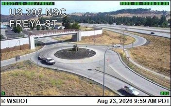 Spokane: US 395 NSC at MP 162.1: NSC 395 & Freya
