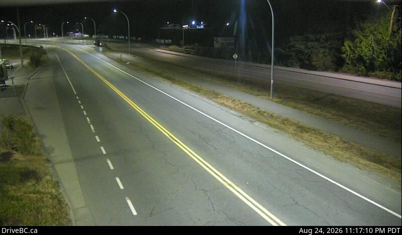 Sooke › West: Hwy 14 at Lazzar Rd near - looking west