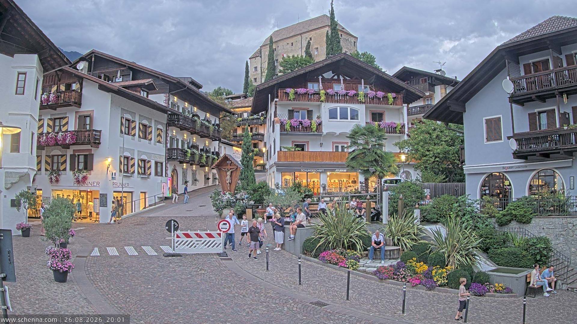 Schenna - Scena: Südtirol Webcam - Dorfzentrum
