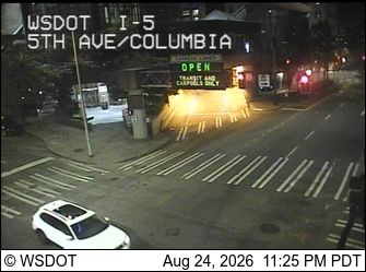 Seattle: I-5 at MP 165.4: 5th Ave/Columbia