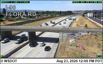 Liberty Lake: I-90 at MP 293: Flora Rd
