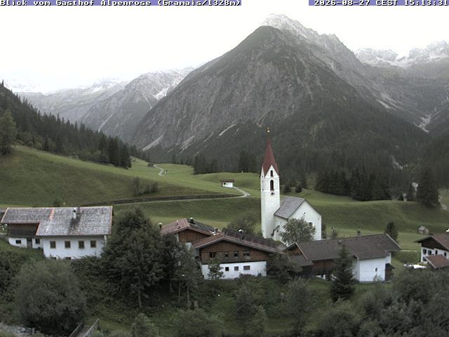 Gemeinde Gramais: Gasthaus Pension Alpenrose - Gramais Ort