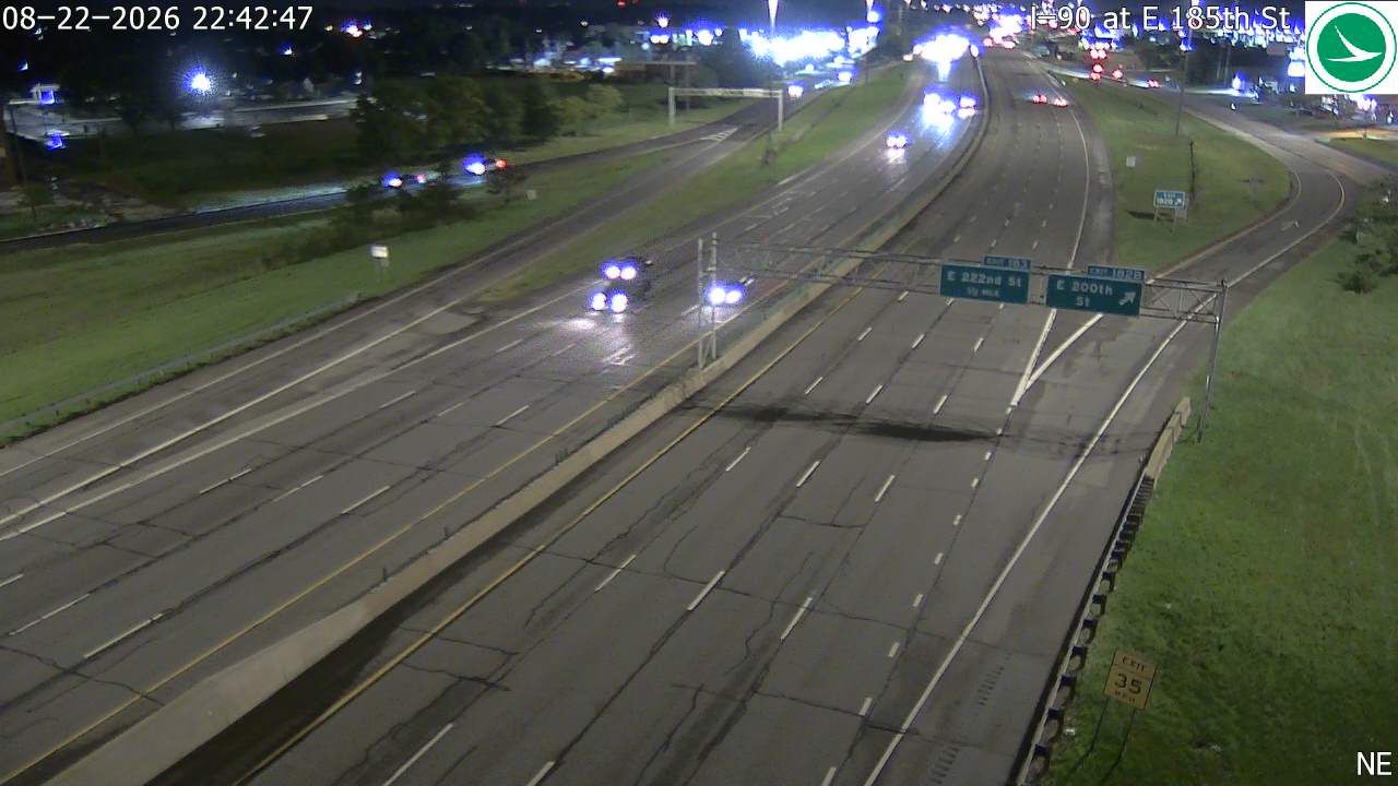 Cleveland: I-90 at E 185th St