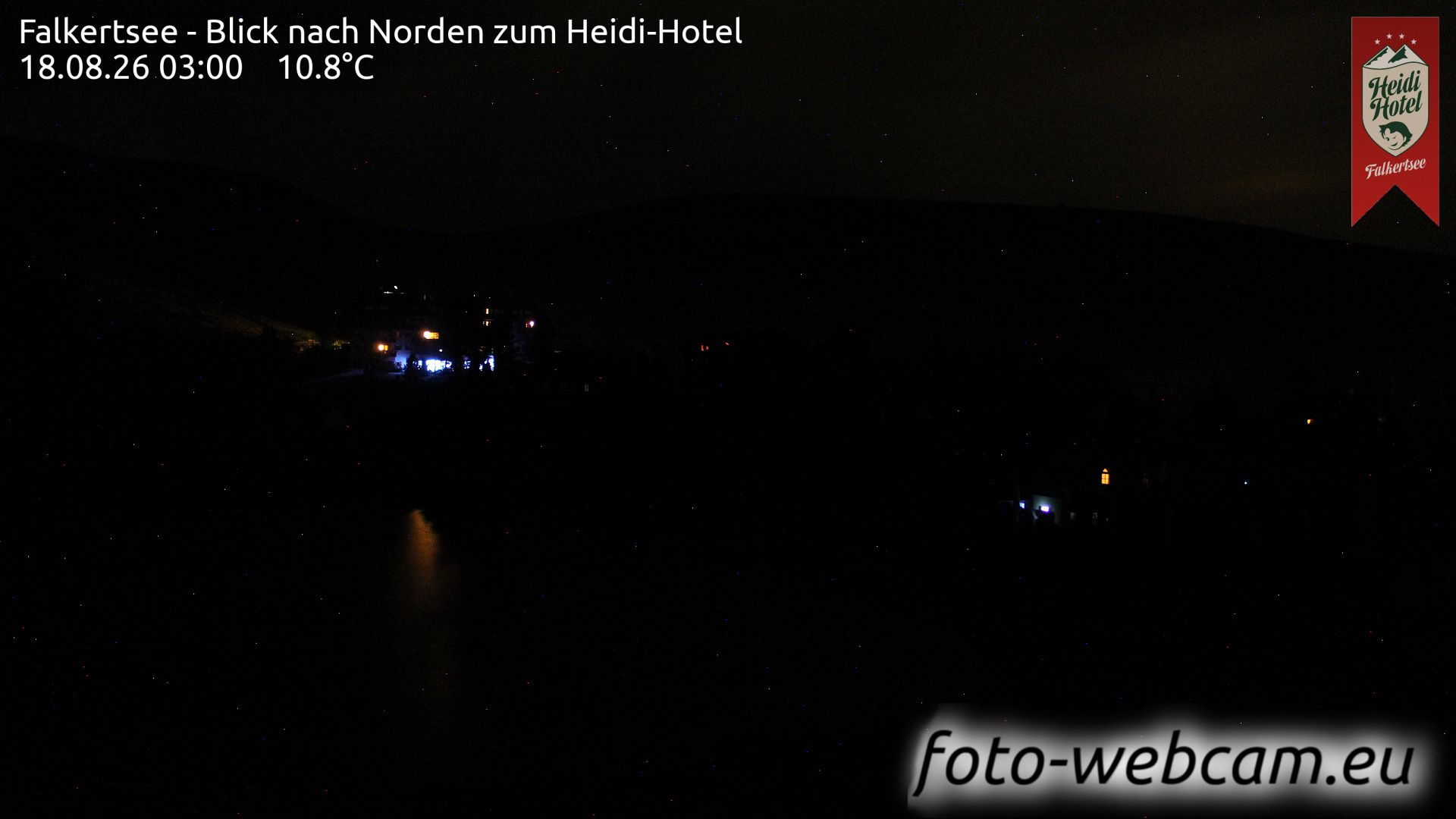 Reichenau: Falkertsee - Blick nach Norden zum Heidi-Hotel