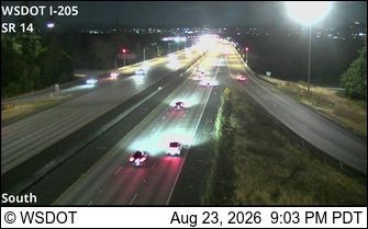 Ellsworth: I-205 at MP 27.4: SR-14 Interchange