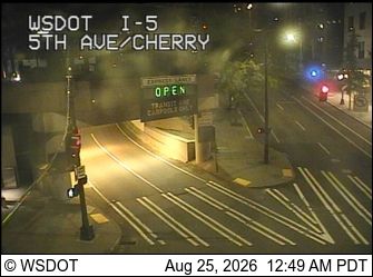 Seattle: I-5 at MP 165.4: 5th Ave/Cherry