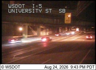 Seattle: I-5 at MP 165.7: University St, SB