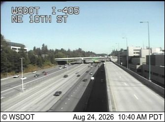 Bellevue: I-405 at MP 13.9: NE 10th St