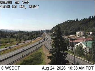 Algona: SR 167 at MP 13.8: 15th St SW, West