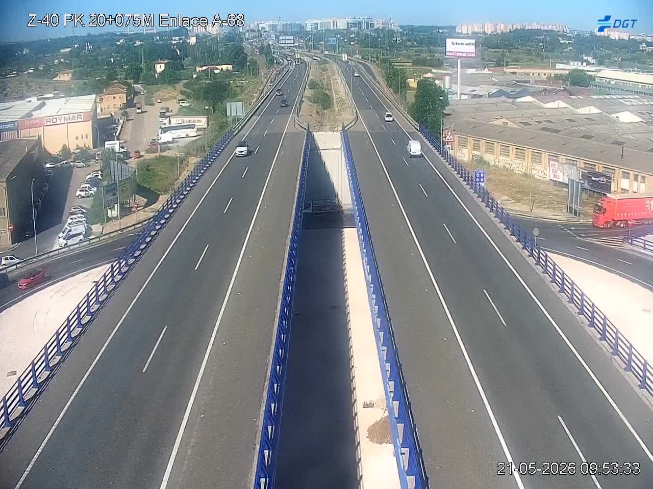 Zaragoza: A-68 - Z-40 - Autovía del Ebro - Ebro