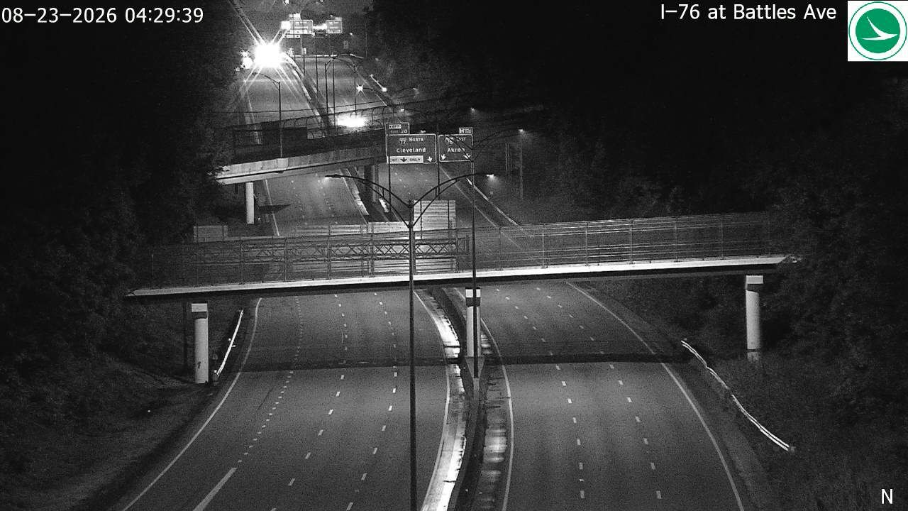 Akron: I-76 at Battles Ave