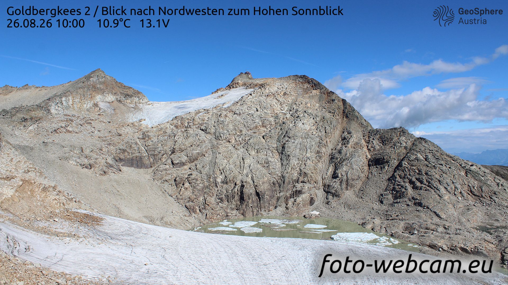 Schachnern: Goldbergkees 2 - Blick nach Nordwesten zum Hohen Sonnblick