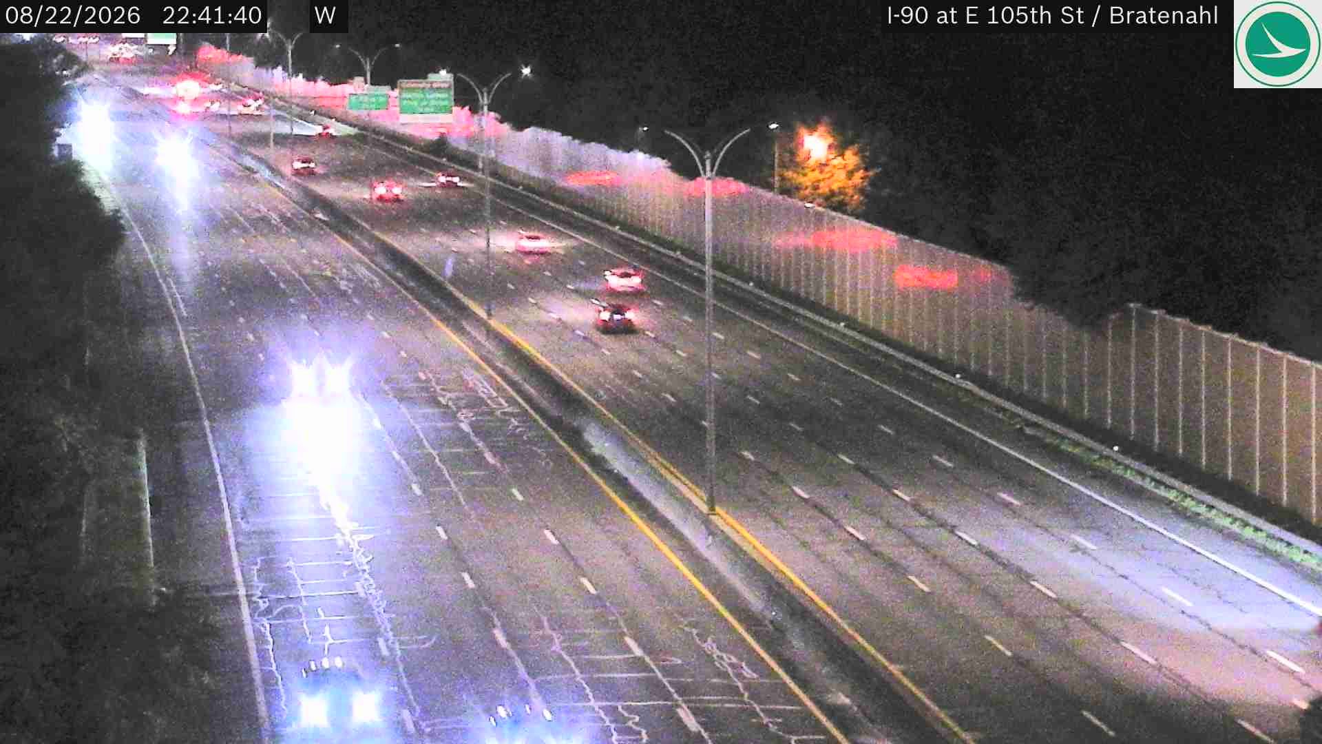 East Cleveland: I-90 at E 105th St - Bratenahl Rd