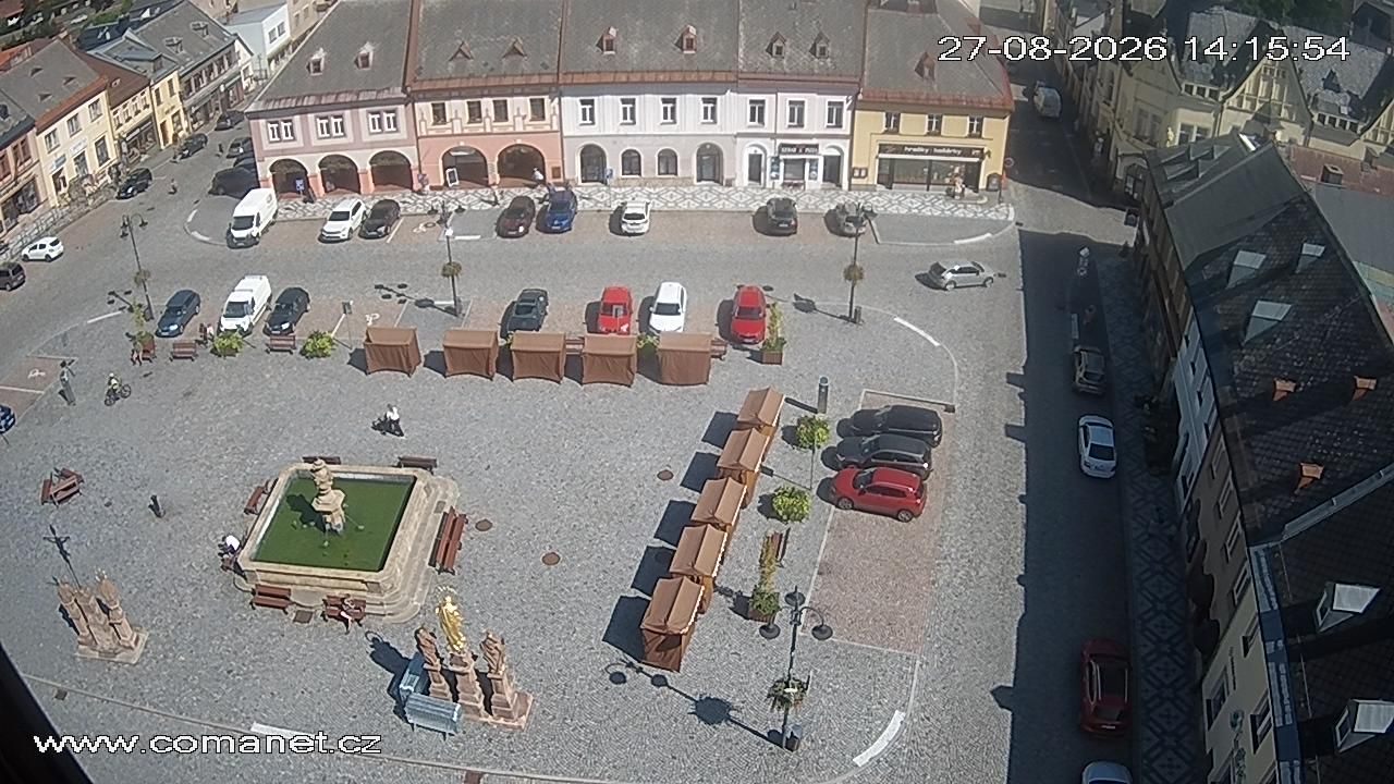 Jilemnice: Masarykovo náměstí - the Masaryk square
