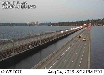 Bakersfield: I-90 at MP 5: Floating Bridge Midspan