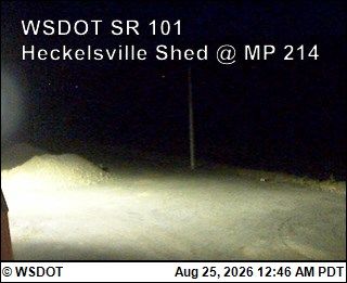 Clallam › North: US 101 at MP 214.7: Heckelsville Shed