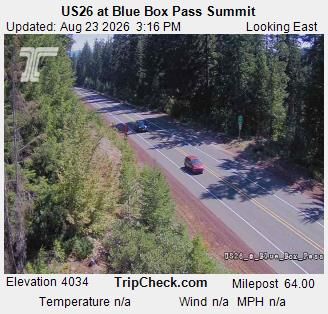 Wasco: US26 at Blue Box Pass Summit