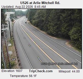 Welches: US26 at Arlie Mitchell Rd