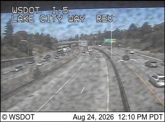 Roosevelt: I-5 at MP 170.8: Lake City Way Express Lanes