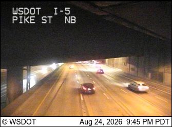 Seattle: I-5 at MP 165.9: Pike St, NB