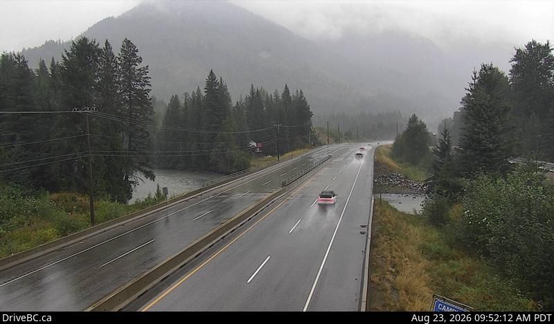 Columbia-Shuswap Regional District › East: Hwy 1 near the Perry River Bridge, about 30 km east of Sicamous, looking east