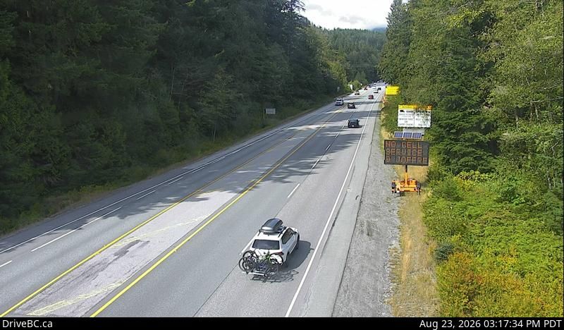 Squamish › North: Hwy 99 at - Valley Rd, about 10 km north of - looking north