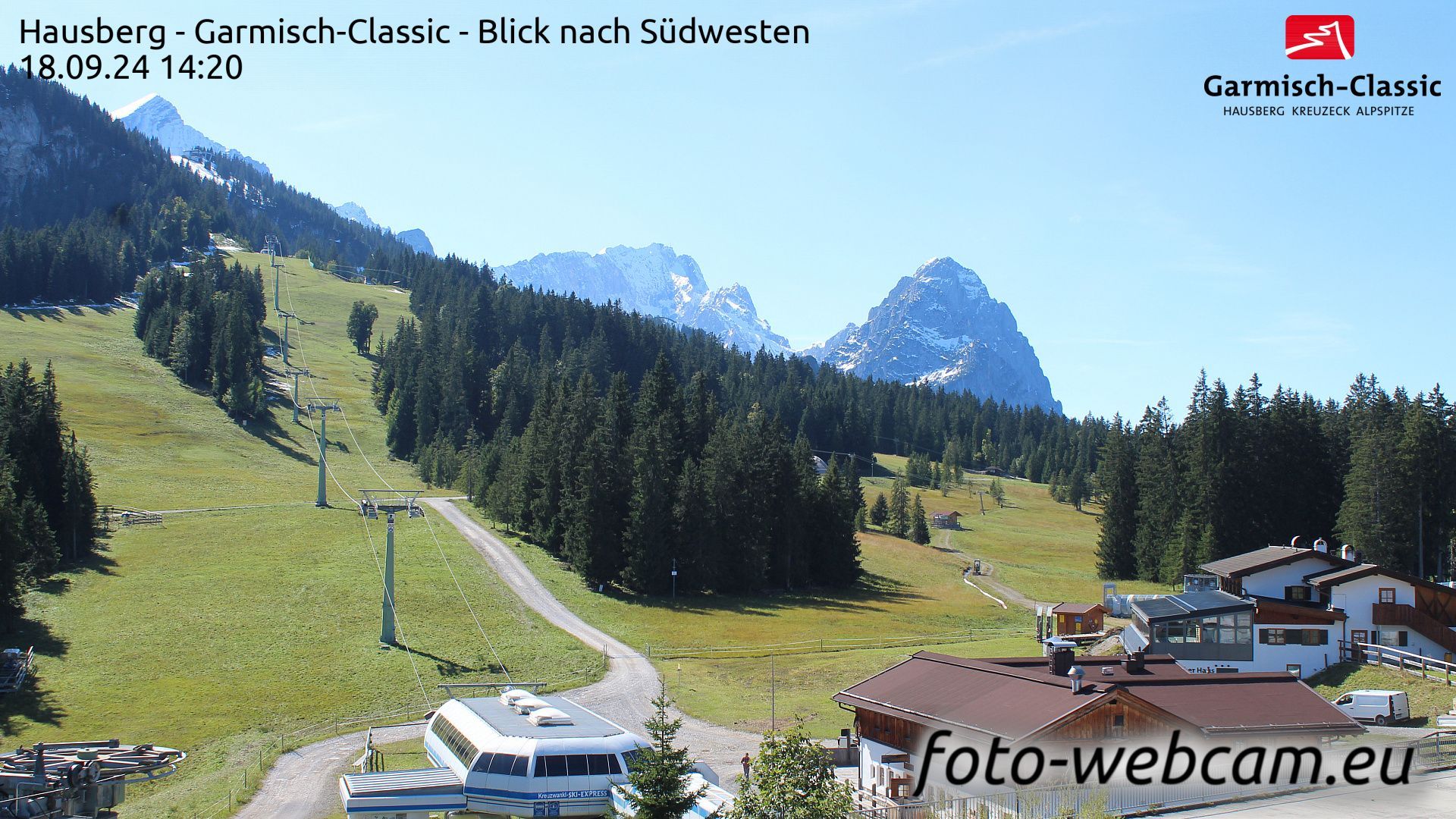 Partenkirchen: Hausberg - Garmisch-Classic - Blick nach Südwesten