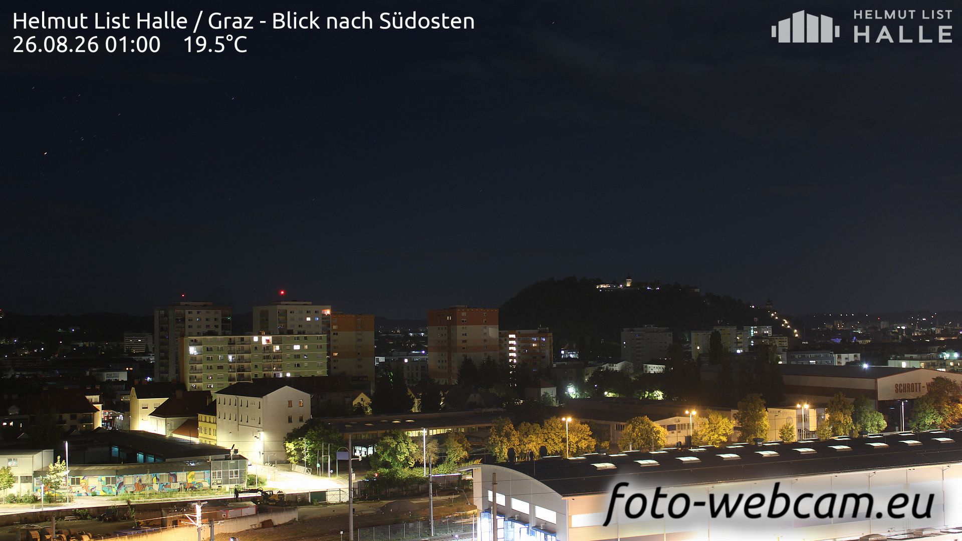 Smart City: Helmut List Halle - Graz - Blick nach Südosten