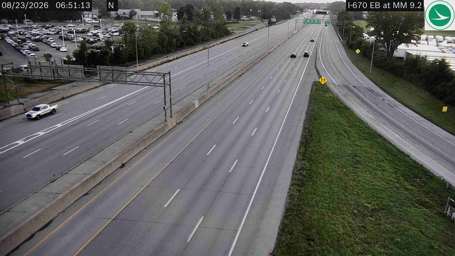 East Columbus: I-670 EB at MM 9.2, International Gateway