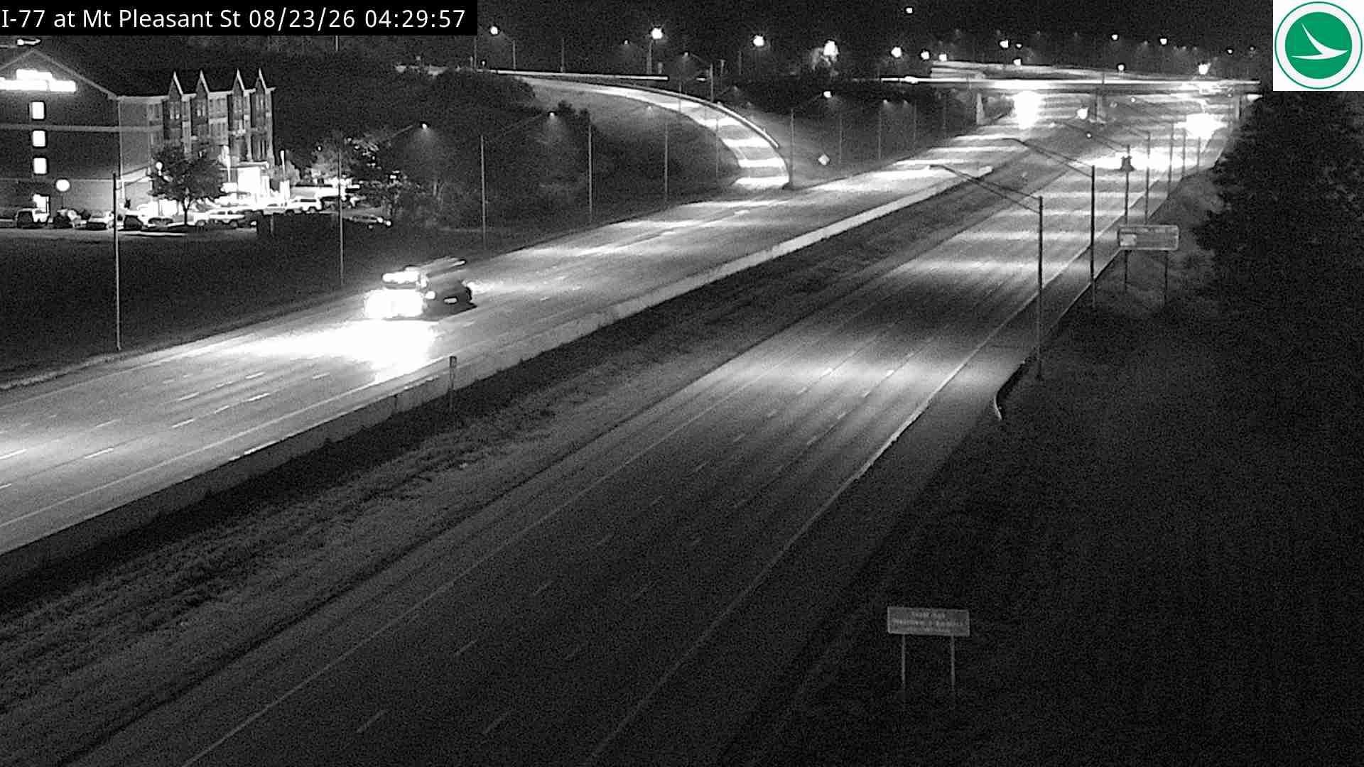 Green: I-77 at Mt Pleasant St