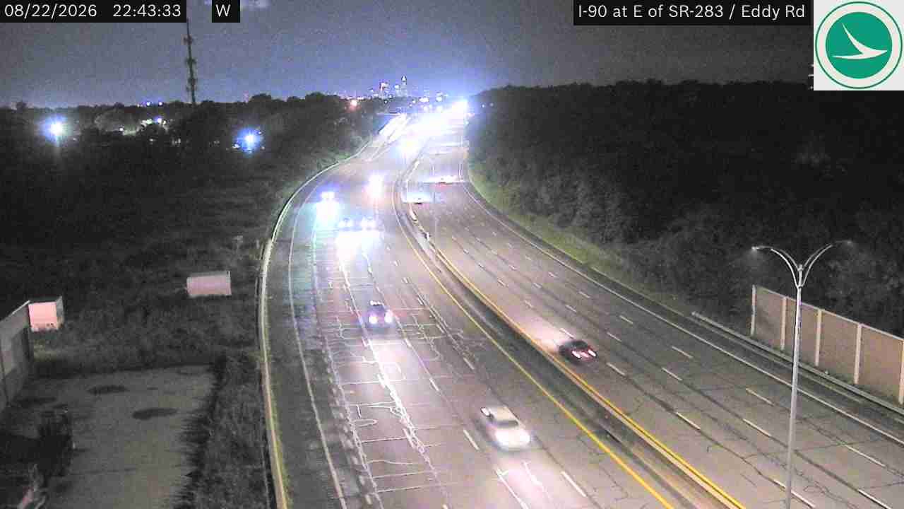 East Cleveland: I-90 at E of SR-283 - Eddy Rd