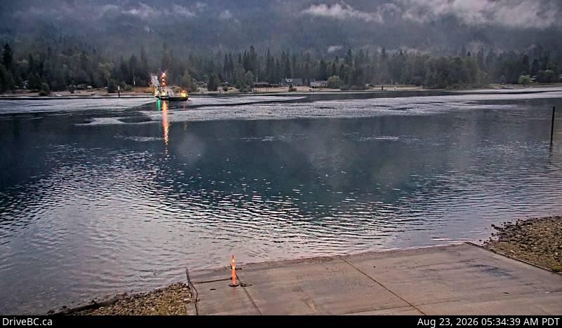 Harrop › North: Ferry Landing on the south side of Kootenay Lake, looking north