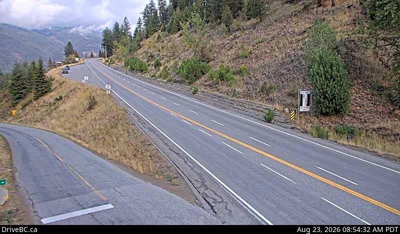 Fife Lake › North-West: Hwy 3 at East Lake Drive on east side of Christina Lake, looking northwest
