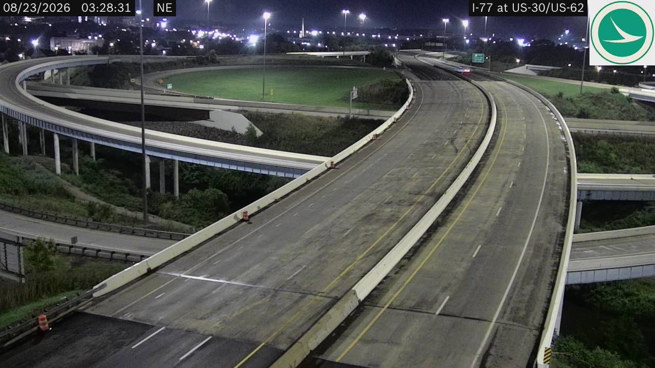 Canton: I-77 at US-30/US-62
